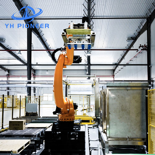 Latest company news about เพิ่มประสิทธิภาพด้วยระบบอัตโนมัติ palletizing จาก GUANGZHOU YH PIONEER INTELLIGENT CO.,LTD