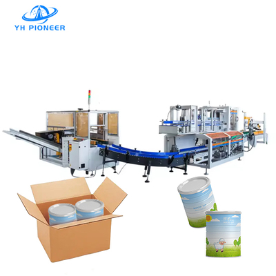 ราคาดี เครื่องบรรจุกล่องนมผงกระป๋องอัตโนมัติเต็มรูปแบบสำหรับการบรรจุที่รวดเร็วและเชื่อถือได้ ออนไลน์