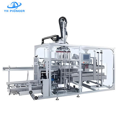 ราคาดี เครื่องบรรจุกระป๋องกระป๋องความเร็วสูง 200ppm ความเร็วในการสต็อป 5-20Cases/Min ออนไลน์